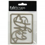 Chipboard tekst Hug Me