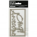 Chipboard tekst Omg Awesome