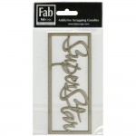 Chipboard tekst SuperStar
