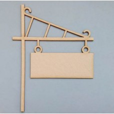 Chipboard uithangbord groot