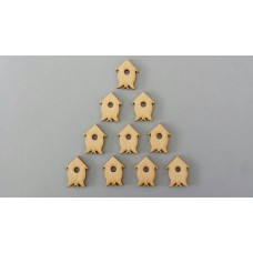 Chipboard vogelhuisjes