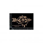 Chipboard Boho floral arrow