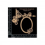 Chipboard Steampunk hanging sign Chipboard Steampunk hanging sign