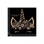 Chipboard Unicorn face