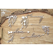 Chipboard Boho - grote pijlen