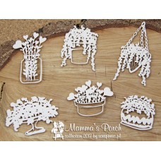 Chipboard Mama's porch - bloeiende planten