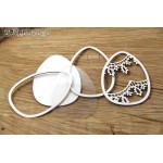 Chipboard Shaker box - tatting easter