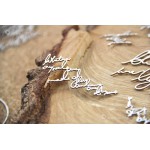 Chipboard achtergrond tekst klein