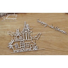Chipboard halloween - Spooky house