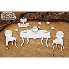 Chipboard Wonderland - tea party