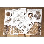 Chipboard pakket - the Great Book of Magic Chipboard pakket - the Great Book of Magic