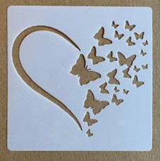 Sjabloon 10 x 10 cm - Harten 02 Sjabloon 10 x 10 cm - Harten 02