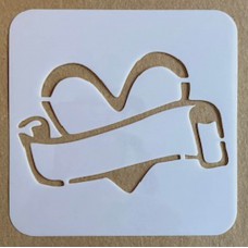 Sjabloon 10 x 10 cm - Harten 03 Sjabloon 10 x 10 cm - Harten 03