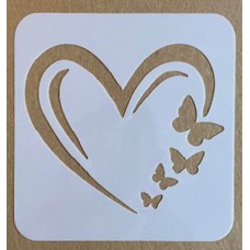 Sjabloon 10 x 10 cm - Harten 04 Sjabloon 10 x 10 cm - Harten 04