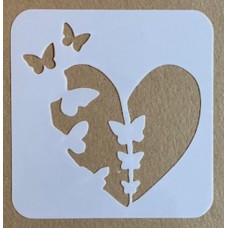 Sjabloon 10 x 10 cm - Harten 05 Sjabloon 10 x 10 cm - Harten 05