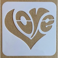 Sjabloon 10 x 10 cm - Harten 06 Sjabloon 10 x 10 cm - Harten 06