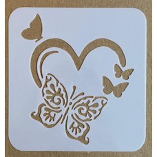 Sjabloon 10 x 10 cm - Harten 09