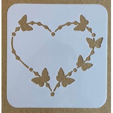 Sjabloon 10 x 10 cm - Harten 10