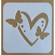 Sjabloon 10 x 10 cm - Harten 12