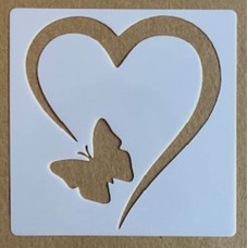 Sjabloon 10 x 10 cm - Harten 14