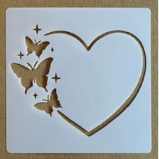 Sjabloon 10 x 10 cm - Harten 15