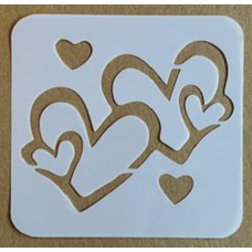 Sjabloon 10 x 10 cm - Harten 21