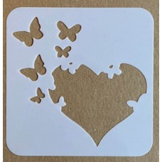 Sjabloon 10 x 10 cm - Harten 24