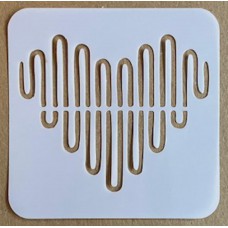 Sjabloon 10 x 10 cm - Harten 27