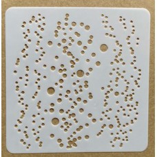 Sjabloon 10 x 10 cm - Stippen 01 Sjabloon 10 x 10 cm - Stippen 01