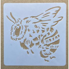 Sjabloon 10 x 10 cm - natuur Bij