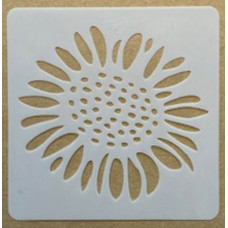 Sjabloon 10 x 10 cm - natuur Zonnebloem