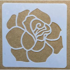 Sjabloon 10 x 10 cm - natuur Roos