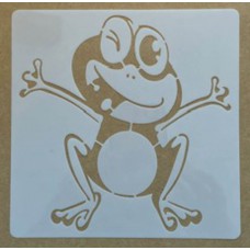 Sjabloon 15 x 15 cm - dieren Kikker