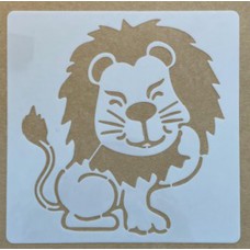 Sjabloon 15 x 15 cm - dieren Leeuw