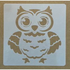 Sjabloon 15 x 15 cm - dieren Uil