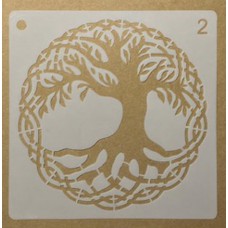 Sjabloon 15 x 15 cm - Boom 02