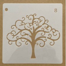 Sjabloon 15 x 15 cm - Boom 08