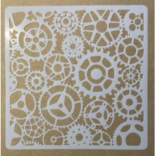 Sjabloon 15 x 15 cm - Tandwielen