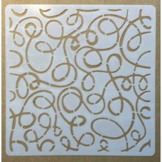 Sjabloon 15 x 15 cm - Quilt swirl