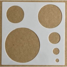 Sjabloon 15 x 15 cm - Cirkels 06