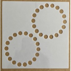 Sjabloon 15 x 15 cm - Cirkels 07