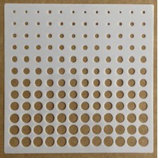 Sjabloon 15 x 15 cm - Cirkels 10