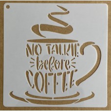 Sjabloon 15 x 15 cm - Coffee 01
