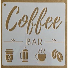 Sjabloon 15 x 15 cm - Coffee 02