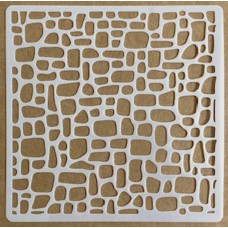 Sjabloon 15 x 15 cm - Stenen 02