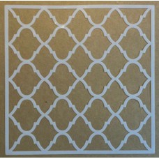 Sjabloon 20 x 20 cm - Quatrefoil 01