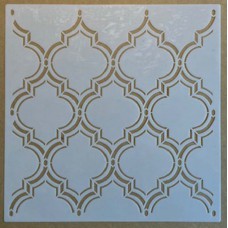 Sjabloon 20 x 20 cm - Quatrefoil 02