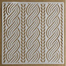 Sjabloon 20 x 20 cm - Kabelpatroon 03