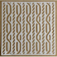 Sjabloon 20 x 20 cm - Kabelpatroon 04