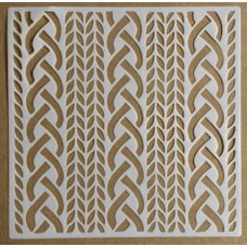 Sjabloon 20 x 20 cm - Kabelpatroon 05
